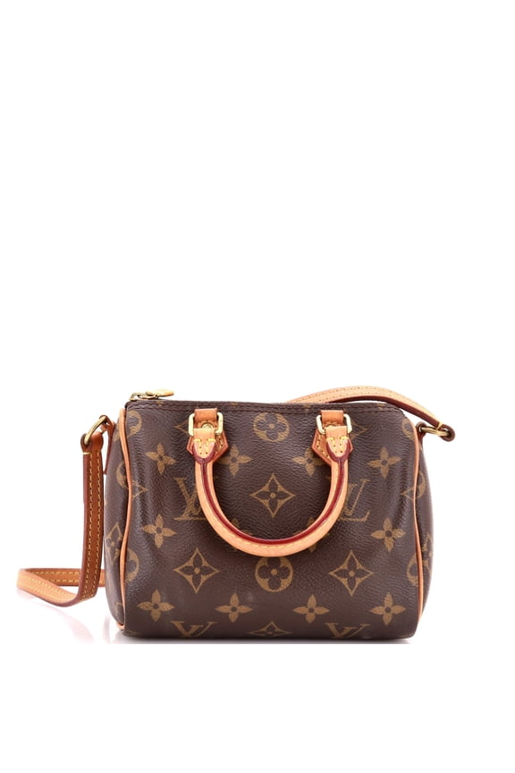 Pre-Owned Speedy Bandouliere Bag Monogram Canvas Nano By Rebag
