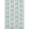 thumbnail image 2 of Addison Rugs Mayfield Washable Coastal Seahorses Aqua Rectangle Rug, 9' x 12', 2 of 6