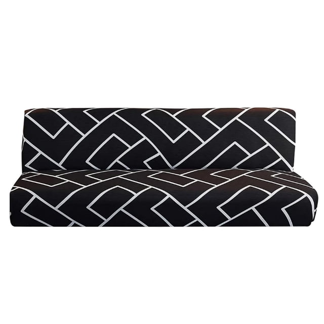 Armless Futon Sofa Bed Cover Sofa Couch Slipcovers Without Armrests Printed Furniture Protector Cover