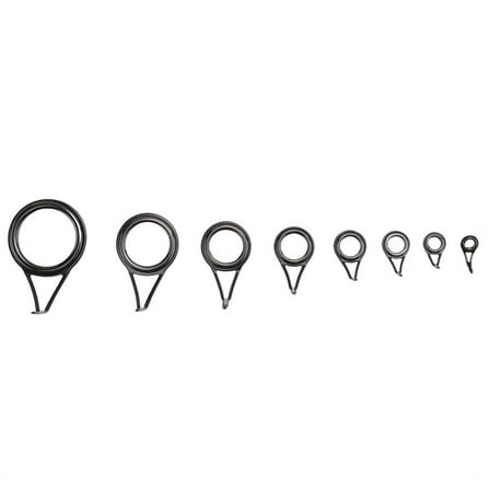 8*Fishing Rod Guides-black