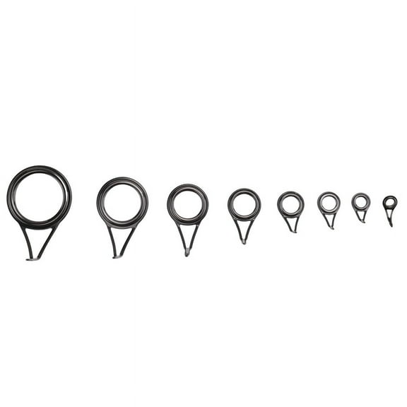 8*Fishing Rod Guides-black