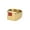 Gold Red, variant on Men's Stainless Steel Simple Creative Square Solid Matte Finish Glossy Red Crystal Gemstone Inlay Ring Wedding Band Silver Size 8