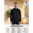 thumbnail image 6 of TRYSIL Men's UPF 50+ Sun Protection Hoodie Jacket Athletic Lightweight Full-Zip Long Sleeve Fishing Workout, 6 of 9