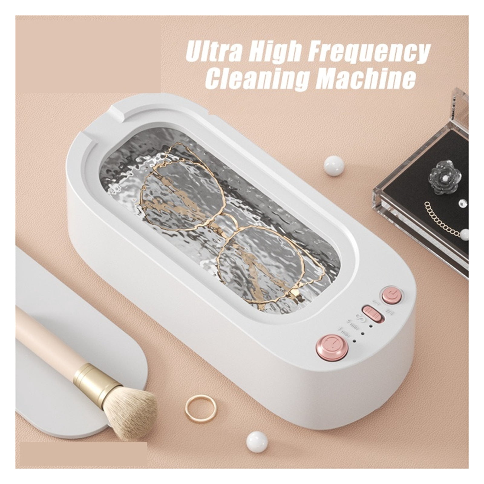 Ultrasonic Cleaner 550ml Portable Household Cleaning Machine Jewelry Cleaner Machine Ring ,Convenient to Use