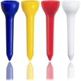 thumbnail image 1 of 100 piezas de tees de golf de plástico de colores variados de 35 mm, paquete de 100 soportes para pelotas de plástico de 80 mm, clavo para pelota de lanzamiento, 1 of 5