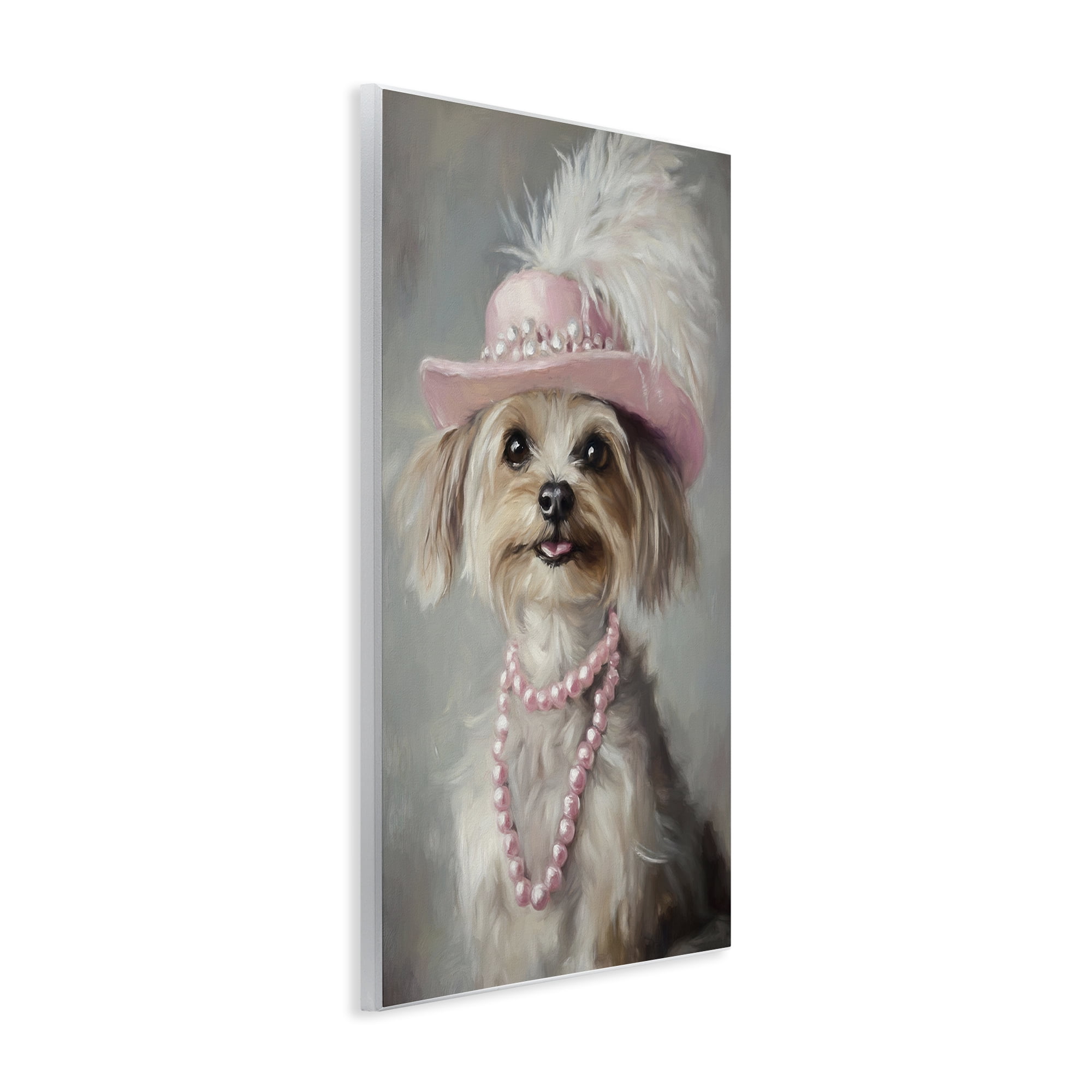 Stupell Industries Lady Yorkie Portrait Wall Plaque Art, design by Tina LeCour