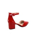 pointed toe chunky heels with ankle strap