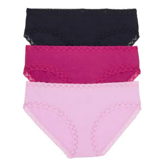 Natori Womens Bliss Cotton Girl Brief 3Pack Style156058MP