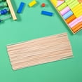 thumbnail image 4 of FRCOLOR 100Set Natural Wood Craft Sticks Beige for Art Supplies Educational Tool for DIY Projects, 4 of 7