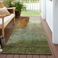 thumbnail image 6 of Addison Rugs Chantille Indoor/Outdoor Transitional Squares Green Washable Runner Rug, 2'3" x 7'6", 6 of 6