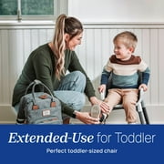 Chicco Zest™ 4-in-1 Multi-Use Folding High Chair, Low Feeding Chair, Toddler Chair, Youth Stool - Seasalt (Grey), New