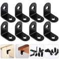 thumbnail image 3 of SHISUYAN 20Pcs Right Angle Corner Braces Stainless Steel L-shaped Bracket Corner Codes Black, 3 of 9