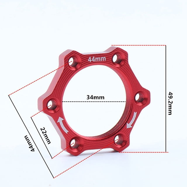 1pc 44/48mm Bike Bicycle Freewheel Threaded Hubs Disk Disc Brake Rotor Flange Adapter Aluminum Alloy Bicycle Accessories