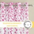 thumbnail image 6 of Pink Polka Dots Kitchen Curtains Window Panels, Vintage Abstract Art Watercolor Insulated Window Treatment Curtain, Grommet Curtains for Bedroom/Living Room/Bathroom, 2 Piece 52"Wx72"L, 6 of 8