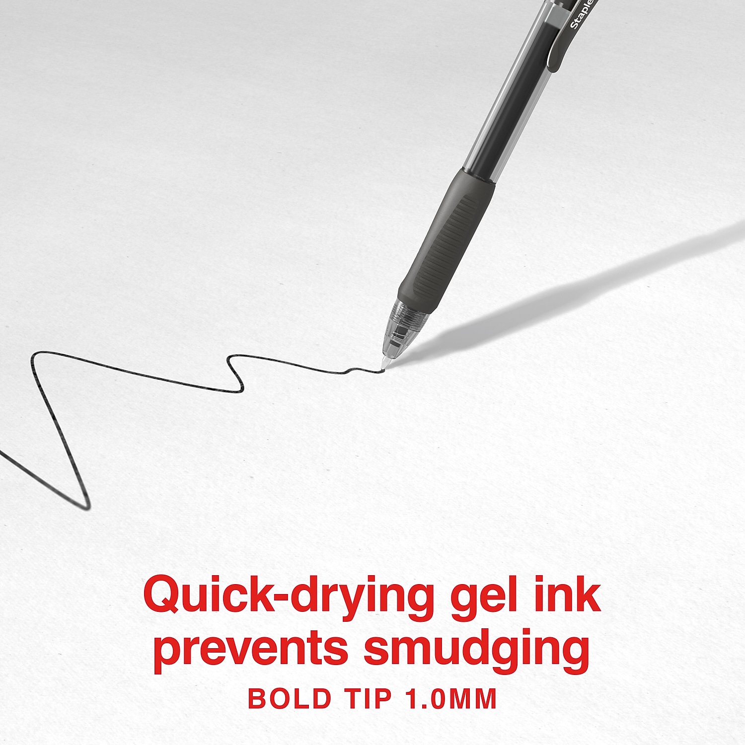 Staples ProGel Retractable Gel Pen Bold Point 1.0mm Black Ink 36 Pack (ST62586)