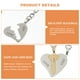 thumbnail image 5 of Juego de llaveros con forma de llave de corazón para parejas de amantes de acero inoxidable "Te amo", regalo de amor para el día de San Valentín (llave integrada), 5 of 5