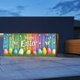 thumbnail image 6 of Happy Easter Garage Door Decorations Funny Rabbit Easter Egg Door Cover Garage Door Banner For Outdoor Indoor Spring Cute Bunny Kids Party Photo Background Photography, 6 of 9