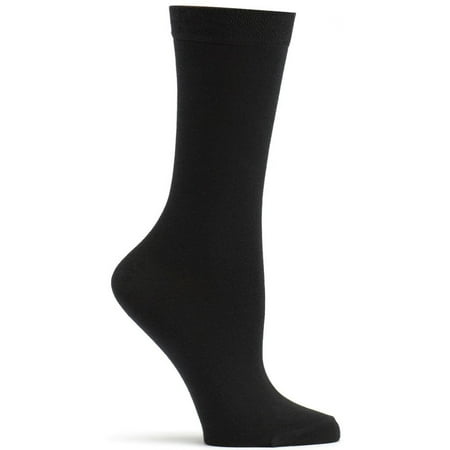 - Ozone Women's Pima Cotton Mid Zone Sock - Black