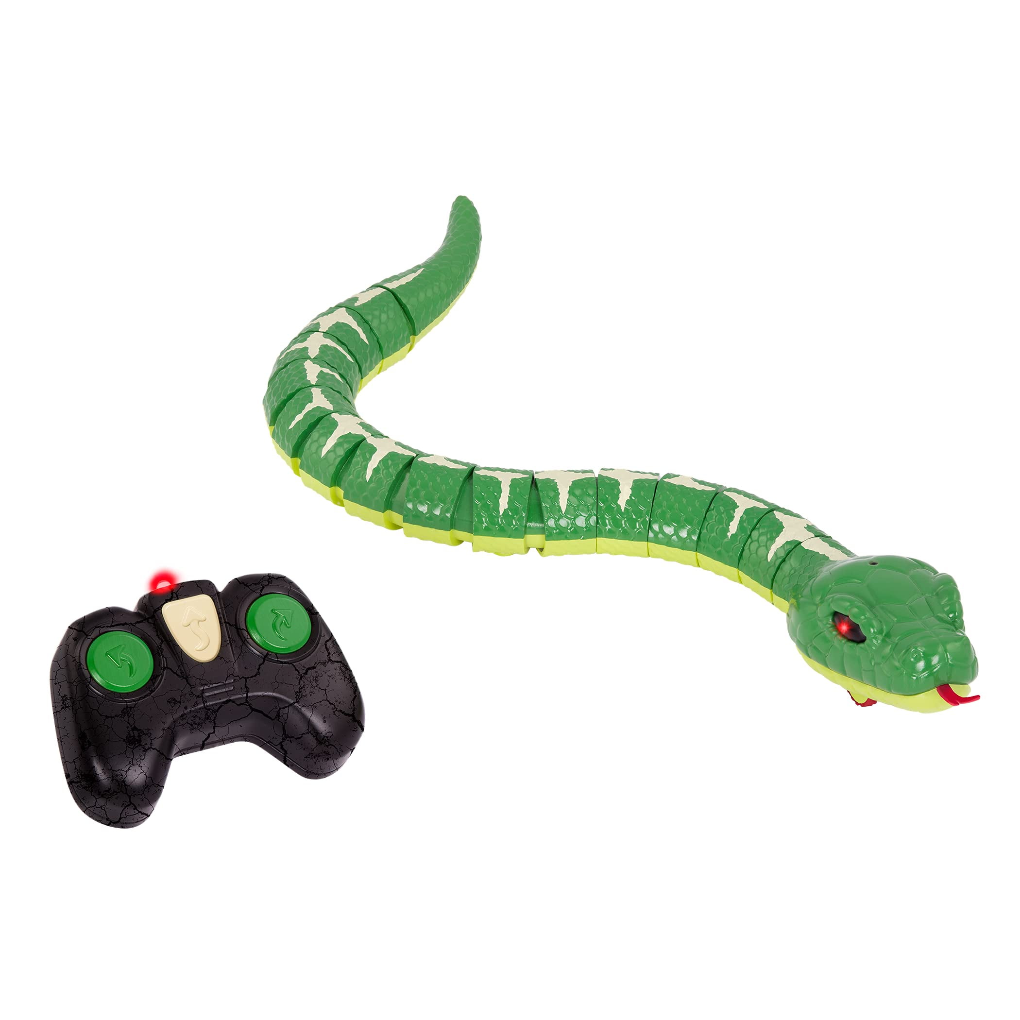 Terra by Battat  Remote Control Emerald Tree Boa Snake, realistic moving electronic toy with transmitter, ages 6+