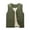 Army Green, variant on Men's and Women's Casual Solid Color Embossed Checkered Texture V-neck Zipper Fleece Warm Sleeveless Cotton Vest, Unisex Vest for Style and Warmth,Army Green,L