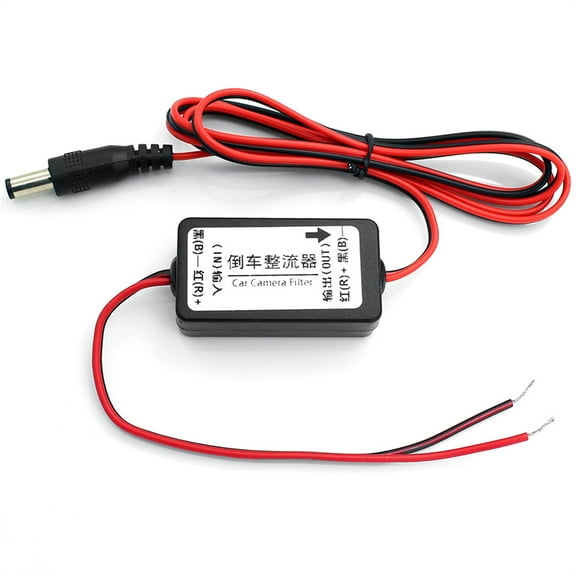 1PC Backup Car Rear View Rectifier 12V DC Power Relay Capacitor Filter Connector