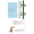 thumbnail image 4 of 4Pcs Shower Room Pulley Bathroom Sliding Glass Door Wheels Nylon Copper Roller, 4 of 7