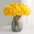 thumbnail image 3 of Realistic Silk Narcissus Bouquet, Modern Chinese Home Decor, Table Centerpiece, 3 of 5