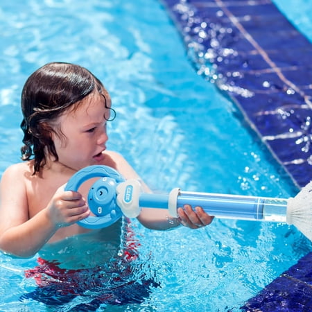 Kiddiway Pull-Type Water Gun - Large Capacity Squirt Toy for Beach Pool and Outdoor Summer Fun Great for Water Fights Blue