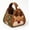 deer, variant on Christmas Quilted Carry Basket Sewing Kit, Christmas Character Quilted Carry Basket DIY Fabric Storage Basket Kit, Foldable Holiday Organizer Tote with Handles for Home Decor and Gifts (gingerbread)