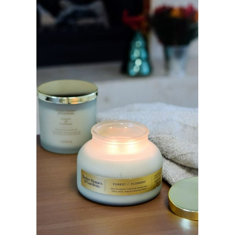 Better Homes & Gardens Forest & Flowers Scented 2-Wick Bell Jar