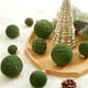 thumbnail image 4 of 46 bolas navideñas de terciopelo flocadas, adornos navideños de plástico, adornos colgantes decorativos para árbol de Navidad., 4 of 5