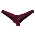 thumbnail image 3 of Aislor Men's See Through Mesh Jockstrap Low Rise Stretchy G-String Thong Underwear Wine Red XL, 3 of 7