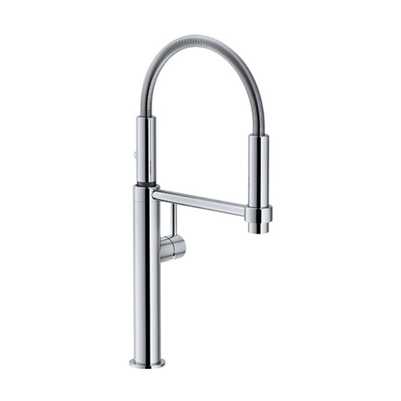 Franke FF4400 Pescara 18 1/8" Single Hole Deck Mounted Pulldown Kitchen Faucet In Polished Chrome