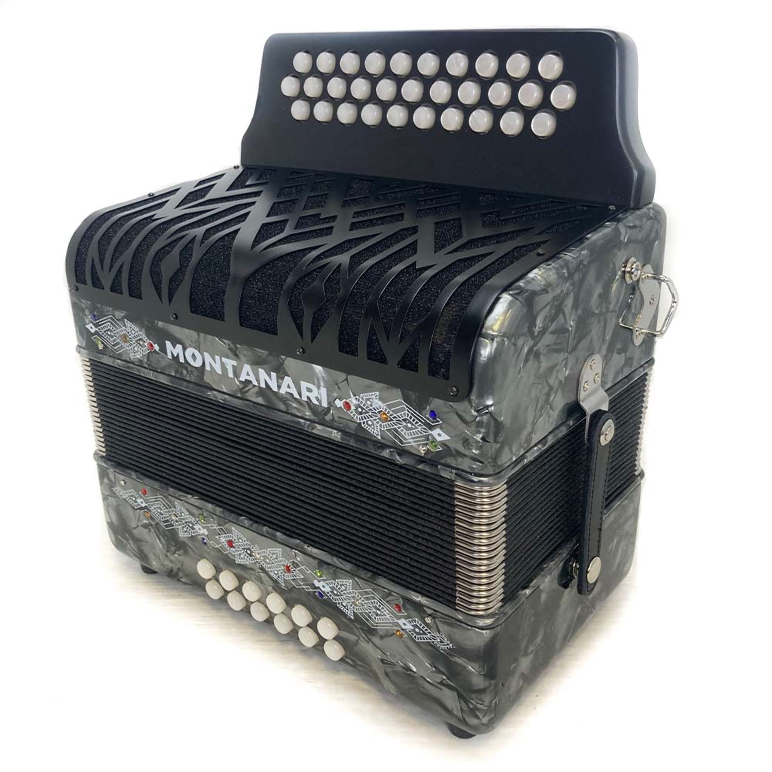 Montanari Vallenato Accordion ADG Gray