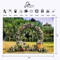 thumbnail image 2 of BSDHOME Polyester 7x5ft Wreath Arches Backdrop Outdoor Picnic Photography Props, 2 of 5