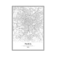 thumbnail image 1 of Londres, Nueva York, París, lienzo, pintura de pared, mapa de la ciudad del mundo, póster, imagen al óleo abstracta en blanco y negro, dibujo al óleo sin marco Scienceny JJ11728-07, 1 of 3