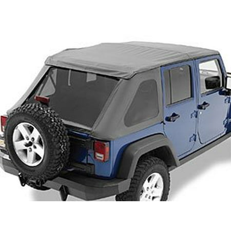 Bestop Door Sill - Bestop Inc. 56823-35 Bes56823-35 07-15 Wrangler Unlimited(No Doors Incl) Tinted Windows Trektop Nx Soft Top-Black Diamond