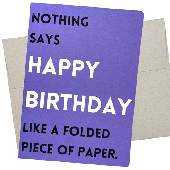 Tarjeta de cumpleaños divertida de Whitman y su hija, feliz cumpleaños, 15 x 7 pulgadas