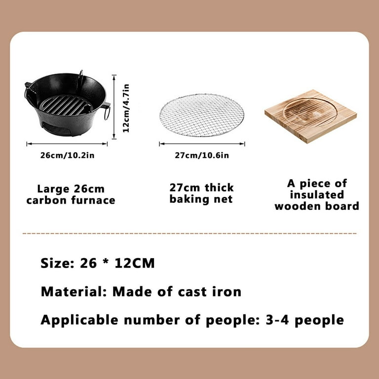 Guoxxzi Charcoal Stove Camping Oven Indoor, Hibachi Grill Guoxxzi Charcoal Stove Camping Oven Indoor, Hibachi Grill