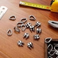 thumbnail image 5 of 50 Pcs 1/8Inch Wire Rope Kit M3 Metal Wire Rope Cable Clamp and M3 Stainless Steel Thimbles for Wire Rope Rigging, 5 of 7