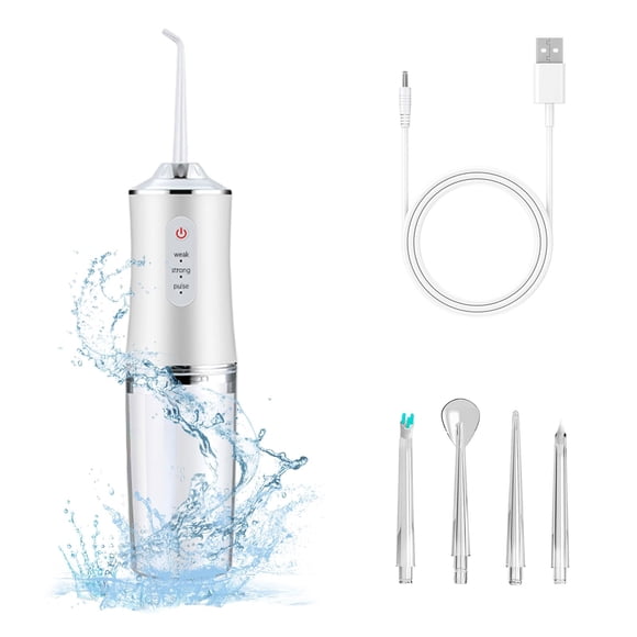 Limpiador de agua eléctrico Housfly, 3 modos, 4 puntas de inyección, 300 ml