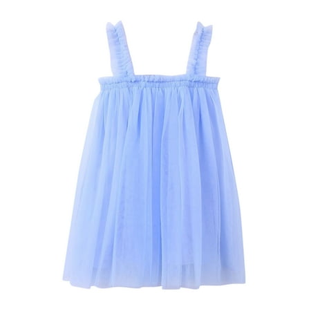 

Beach Baby Solid Kids Tutu Dresses Toddler Party Dresses Casual Birthday Girls Dress Beach Tulle Layered 16Y Summer Sleeveless Size 7 Dresses for Little Girls plus Size Dresses for Little Girls