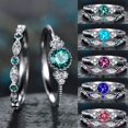 thumbnail image 5 of Apmemiss Engagement Gifts for Couples Clearance Women's Fashion Diamond Couple Jewelry 1 Pair Rings Set Size 6 on Sale and Clearance, 5 of 5