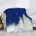 thumbnail image 3 of Disketp Christmas Fir Tree Flannel Blankets - Thick and Warm Blanket for Winter, Soft Fuzzy Plush King Blanket for All Seasons80"x60", 3 of 6
