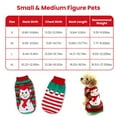 thumbnail image 4 of Dog Cat Christmas Clothes TeqHome Dog Sweater Winter Clothes Soft Holiday Pet Sweater Gift for Small Kitten Puppy (S, Furball), 4 of 12