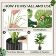 thumbnail image 3 of Planta artificial Der Rose Monstera de 70 cm de altura con maceta, 3 of 6