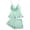 A1-Green1016, variant on Womens Lace Trim Cami Sets Ruffle Hem Daily Sleep Shorts