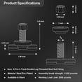 thumbnail image 4 of L-type track double ear threaded stud nut accessory retainer, used with L-type track, compatible with truck bed, trailer cargo, 4 of 5