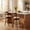 Ash Wood + Sand-30.5”, variant on ELLEGNT 25" Swivel Bar Stools Set of 2 – Upholstered Seat with Backrest for Pub Island or Home Bar Brown