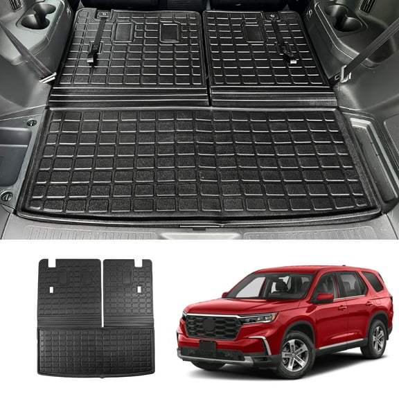 Cargo Mat For 2023-2025 Honda Pilot Trunk Mat TPE Cargo Liner Back Seat Cover Protector for 2024 Honda Pilot Accessories